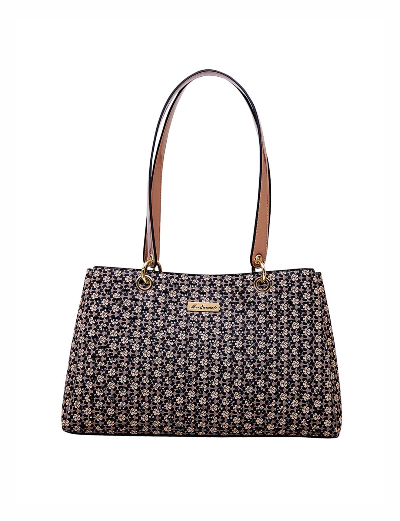 Miss Serenade - Dakota XB-2970 Fashion Handbag - Black-1