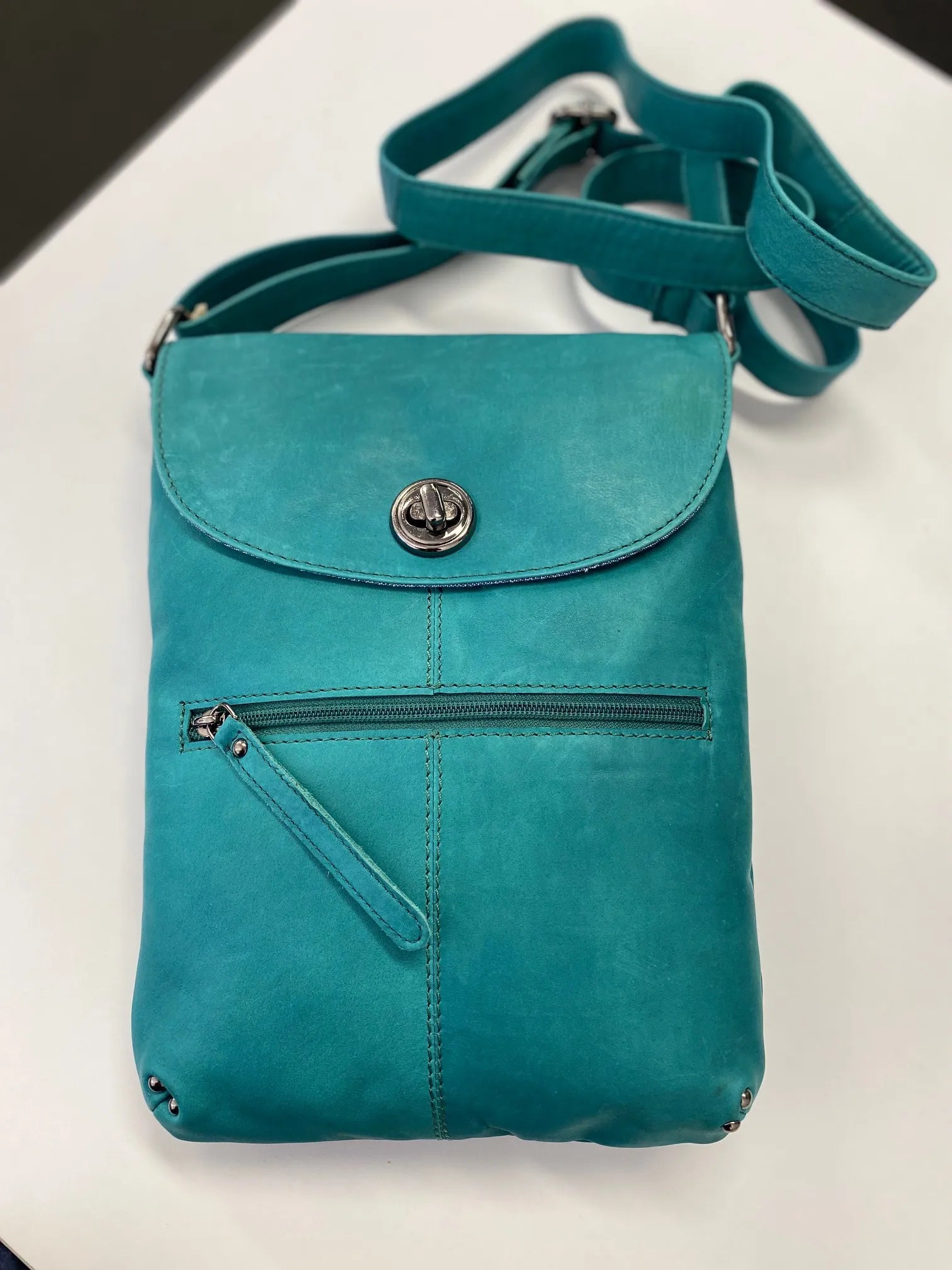 Oran - RH-8800 Tayla lock sling bag - Teal-1
