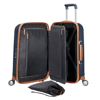 Samsonite - Lite Cube Deluxe 55cm Small 4 Wheel Hard Suitcase - Midnight Blue - 0
