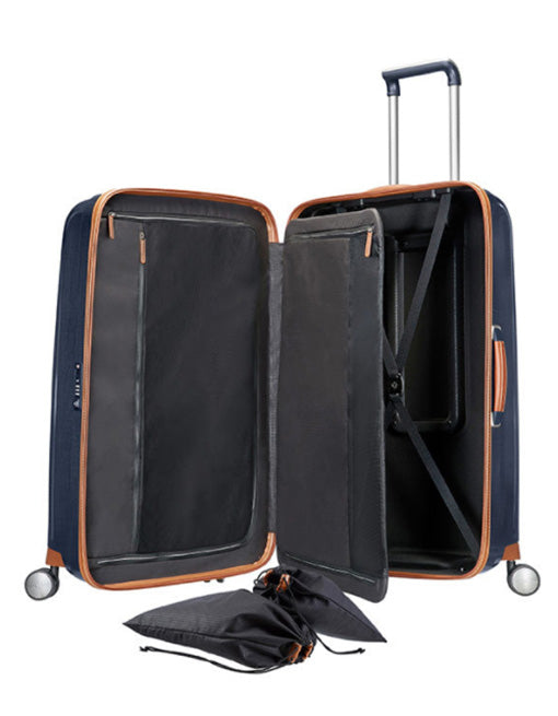 Samsonite - Lite Cube Deluxe 82cm Large 4 Wheel Hard Suitcase - Midnight Blue - 0