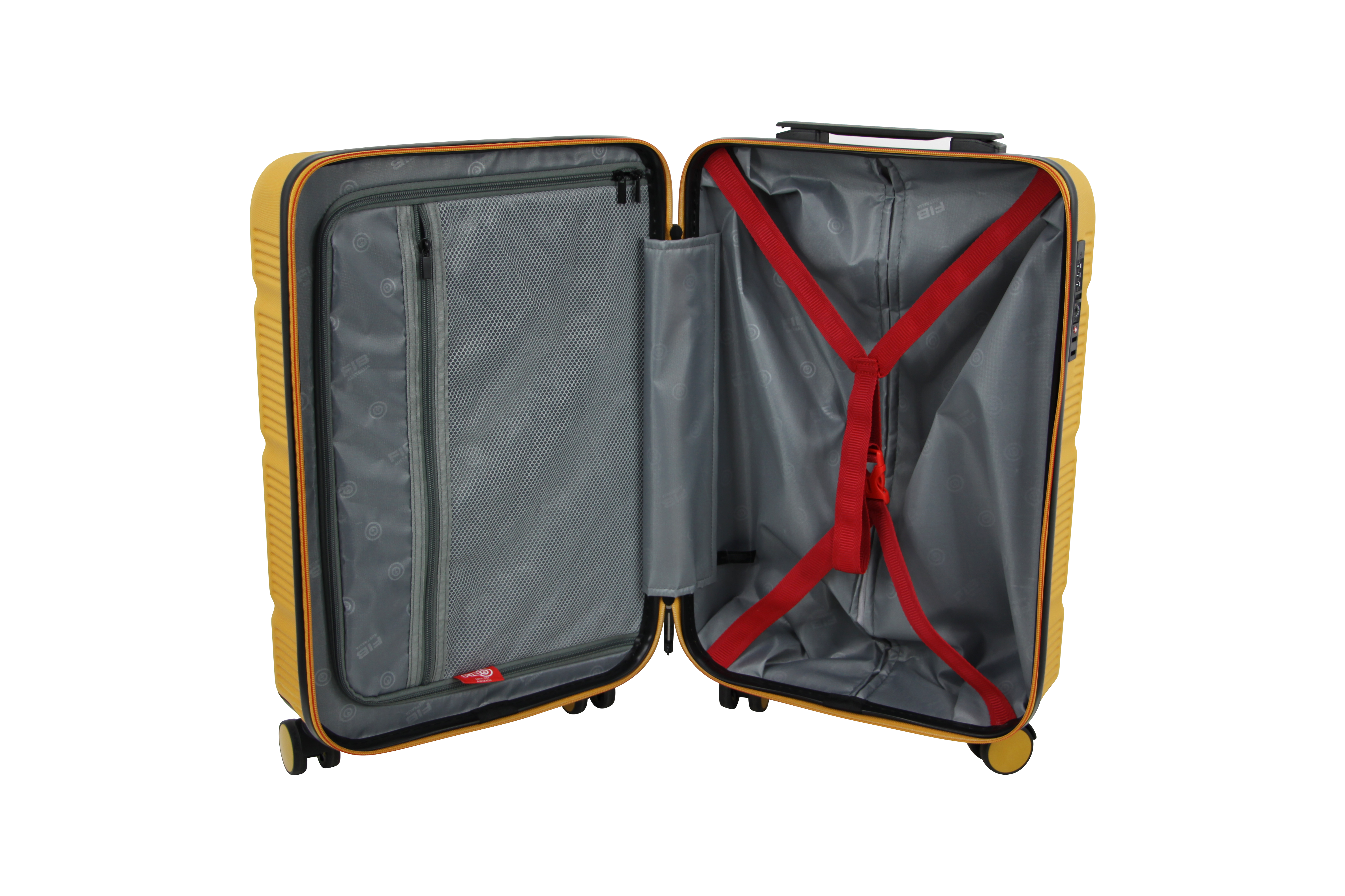 FIB - Flylite Medium 66cm Suitcase - Yellow-5