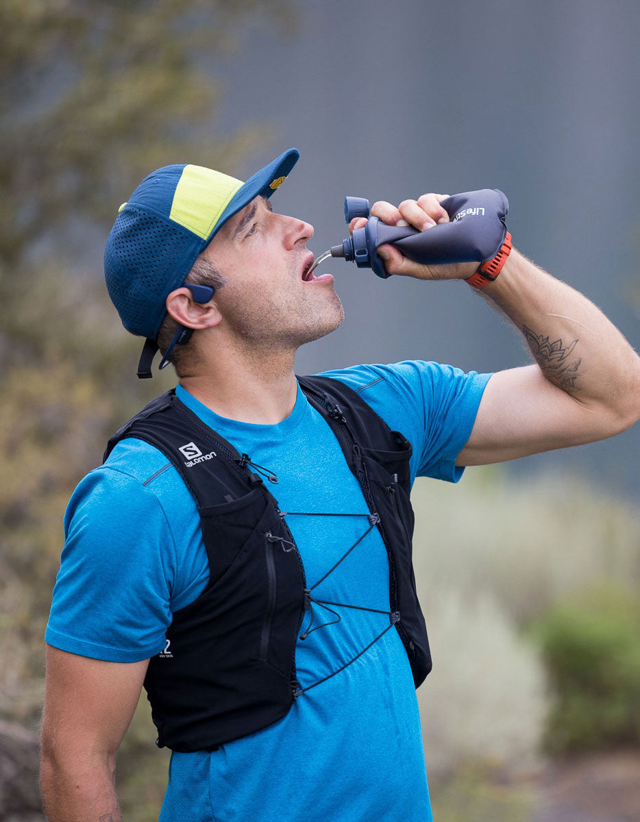 LifeStraw - 650ml Collapsible Squeeze Bottle - Dark Mountain Grey