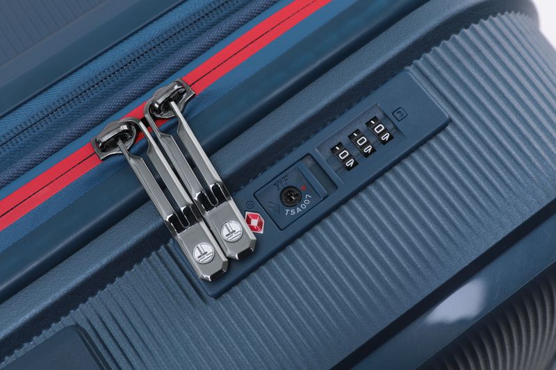 Tosca - TCA510 Bel-Air 20in Small Cabin Spinner hard suitcase - Blue/Red