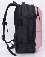 Travelite - Vacuum Compression Travel backpack 17.3in with pump - Pink