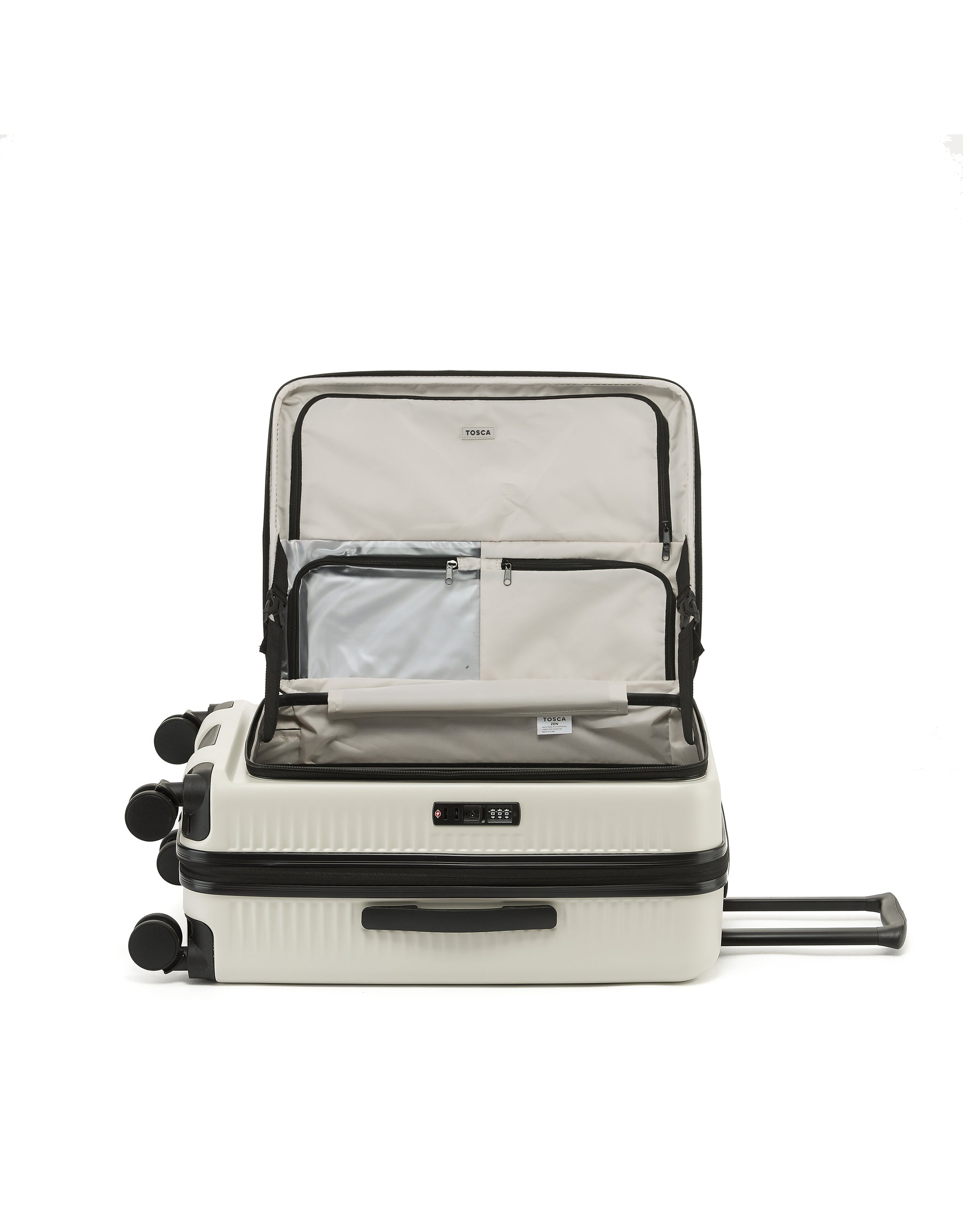 Tosca - TCA225 53cm carry on ZEN TOP Lid Opening - Stone