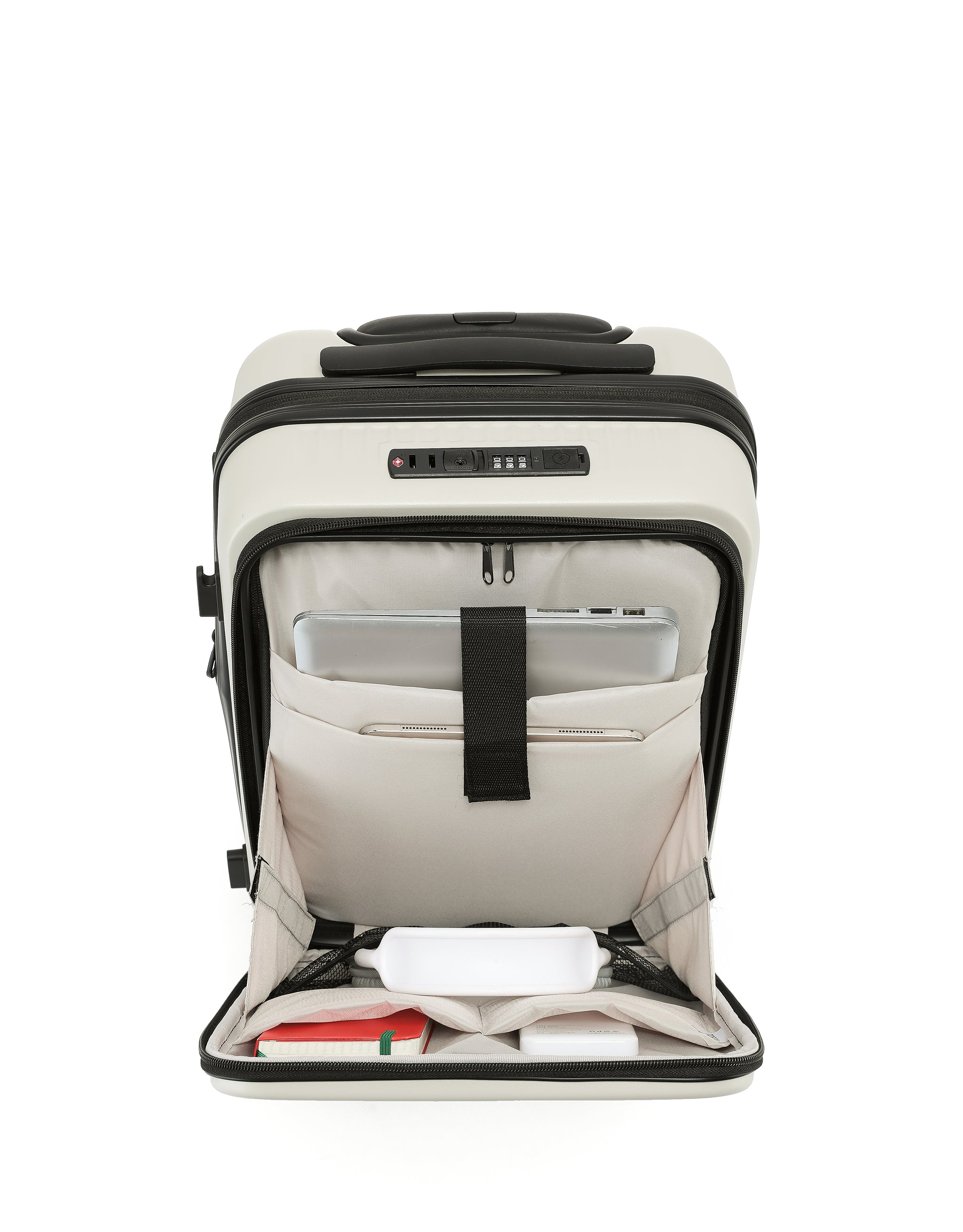 Tosca - ZEN Set of 3 (L-M-S) Top Lid opening Suitcases - Stone