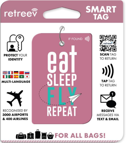Retreeve - Smart Tag - Eat Sleep Fly
