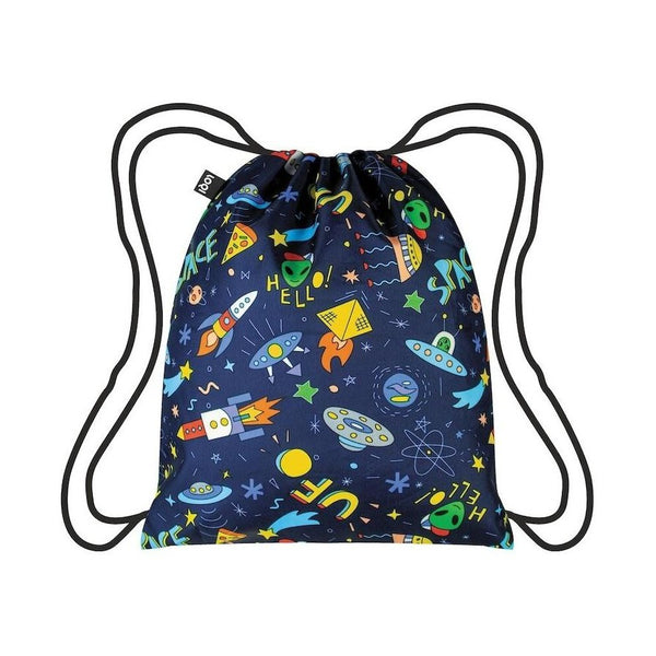 Loqi - Space Ufo Mini Drawstring Backpack - Space Ufo