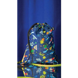 LOQI - Space UFO mini Drawstring backpack - Space UFO - 0