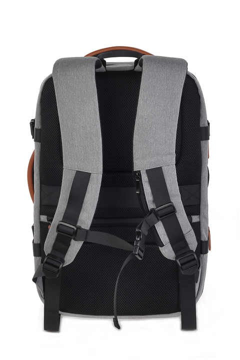 Travelite - TL230626 17.3in Laptop overnight backpack w USB port - Grey