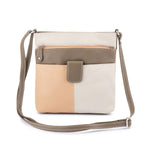 Franco Bonini - 12-242 Ladies Small Leather Shoulder Bag - Bone Multi