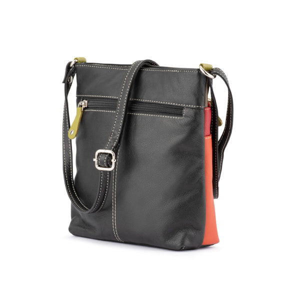 Franco Bonini - 12-242 Ladies Small Leather Shoulder Bag - Latte Multi - 0