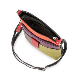 Franco Bonini - 12-242 Ladies Small Leather Shoulder Bag - Mushroom Multi - 0