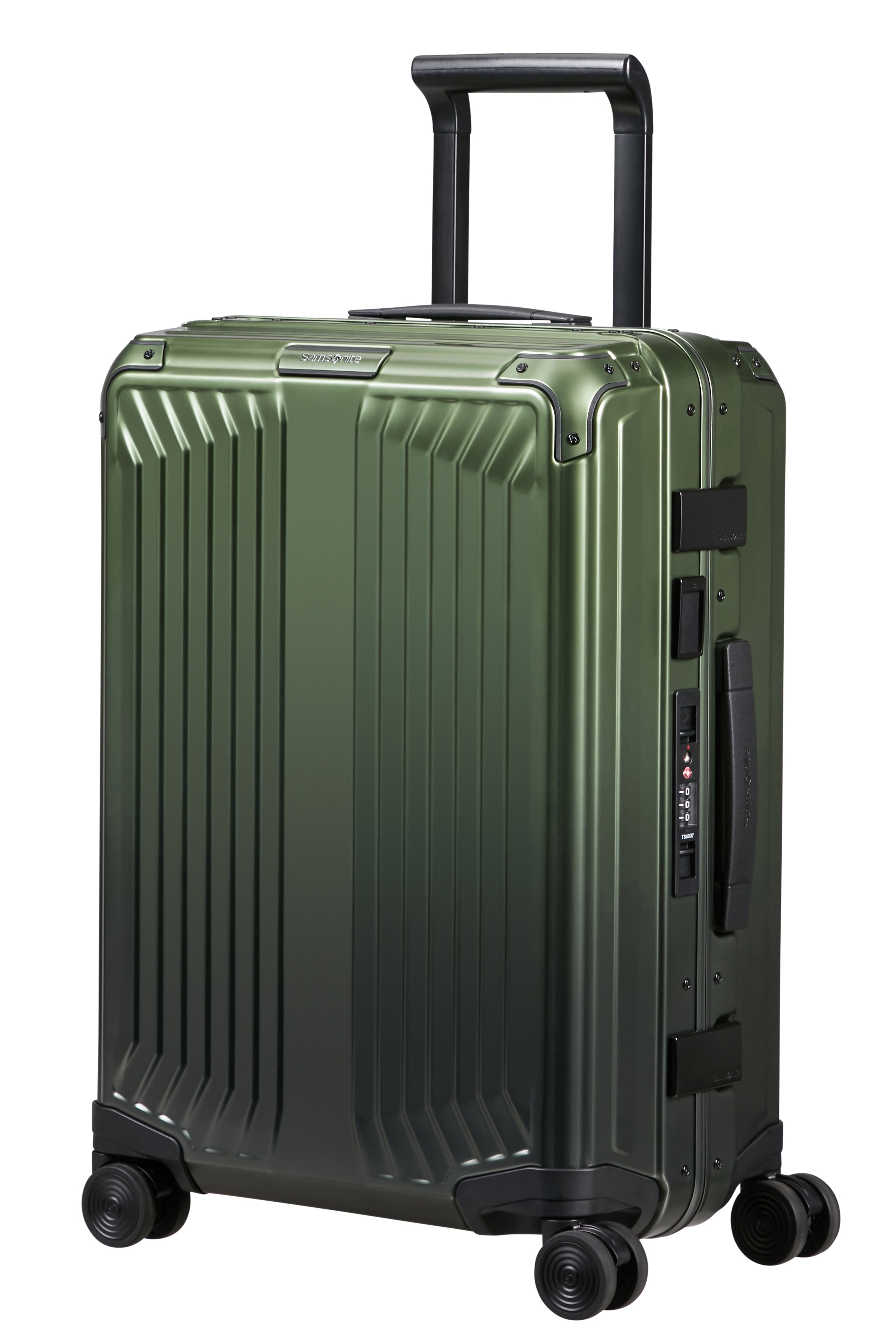 Samsonite - Lite Box ALU 55cm Small 4 Wheel Hard Suitcase - Gradient Green-1