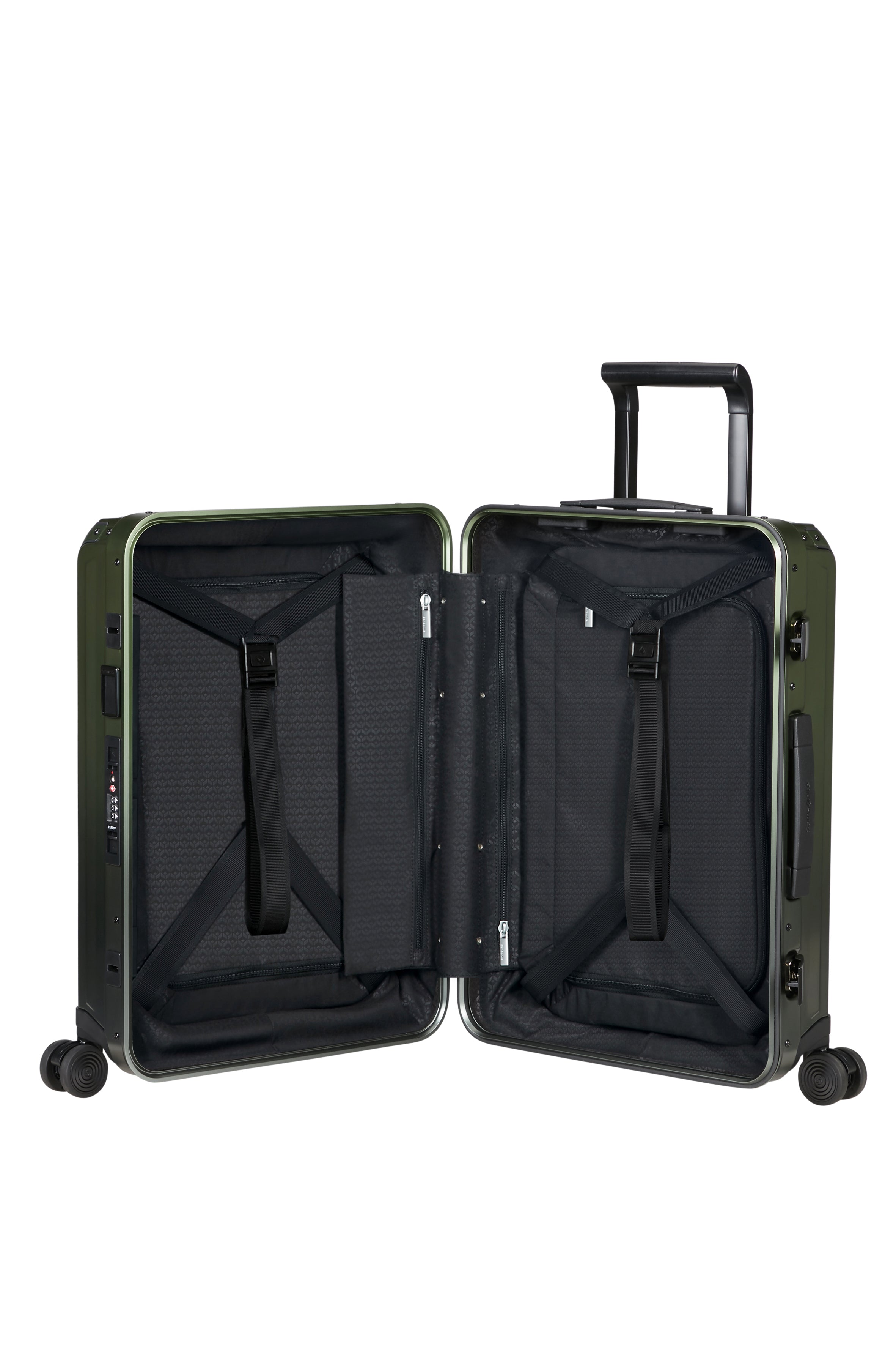 Samsonite - Lite Box ALU 55cm Small 4 Wheel Hard Suitcase - Gradient Green