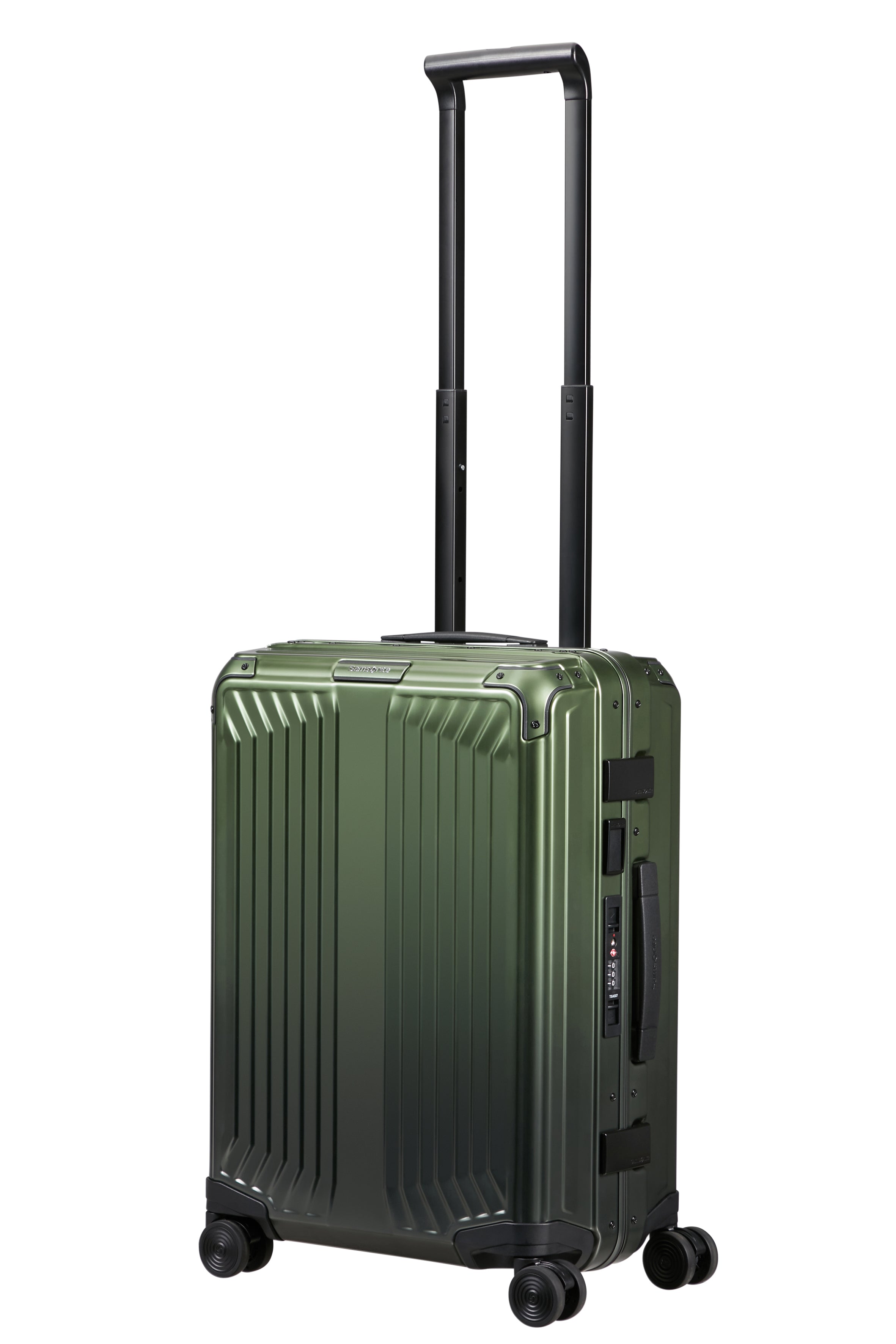 Samsonite - Lite Box ALU 55cm Small 4 Wheel Hard Suitcase - Gradient Green