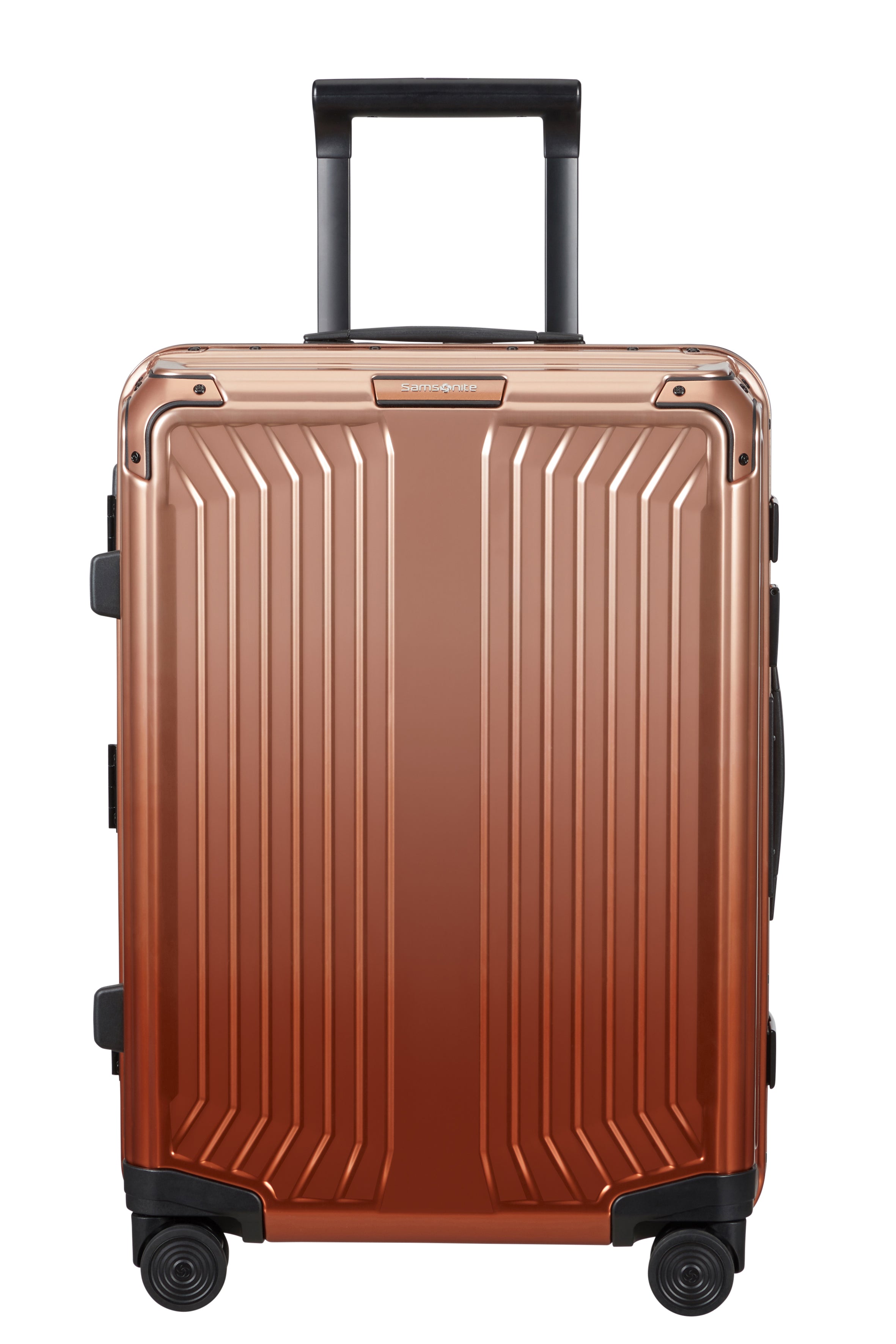 Samsonite - Lite Box ALU 55cm Small 4 Wheel Hard Suitcase - Gradient Copper-2