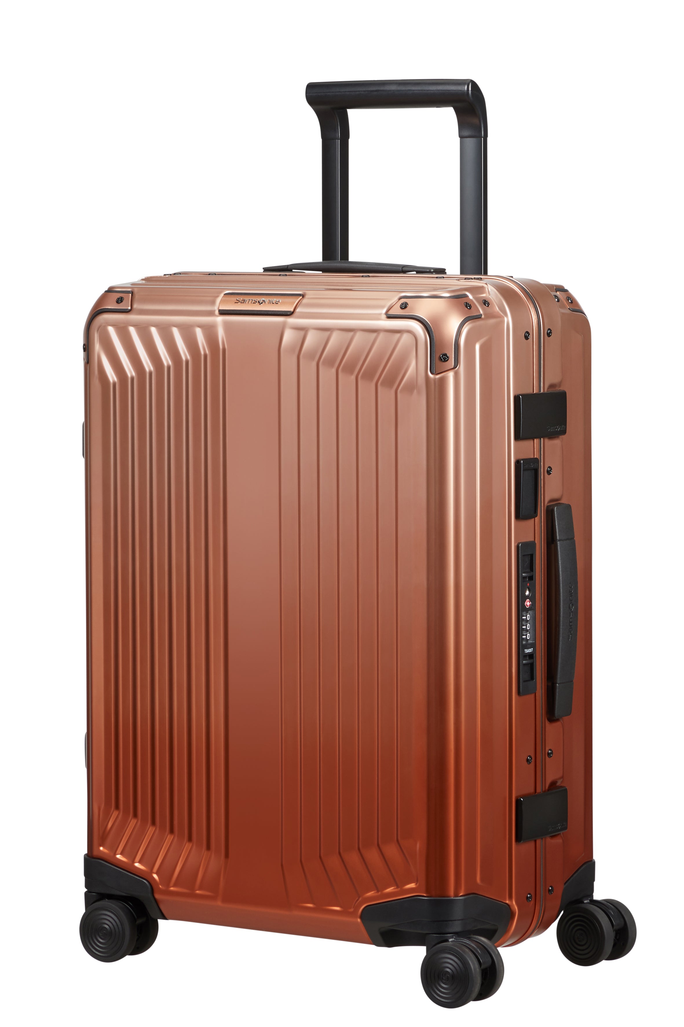 Samsonite - Lite Box ALU 55cm Small 4 Wheel Hard Suitcase - Gradient Copper-1