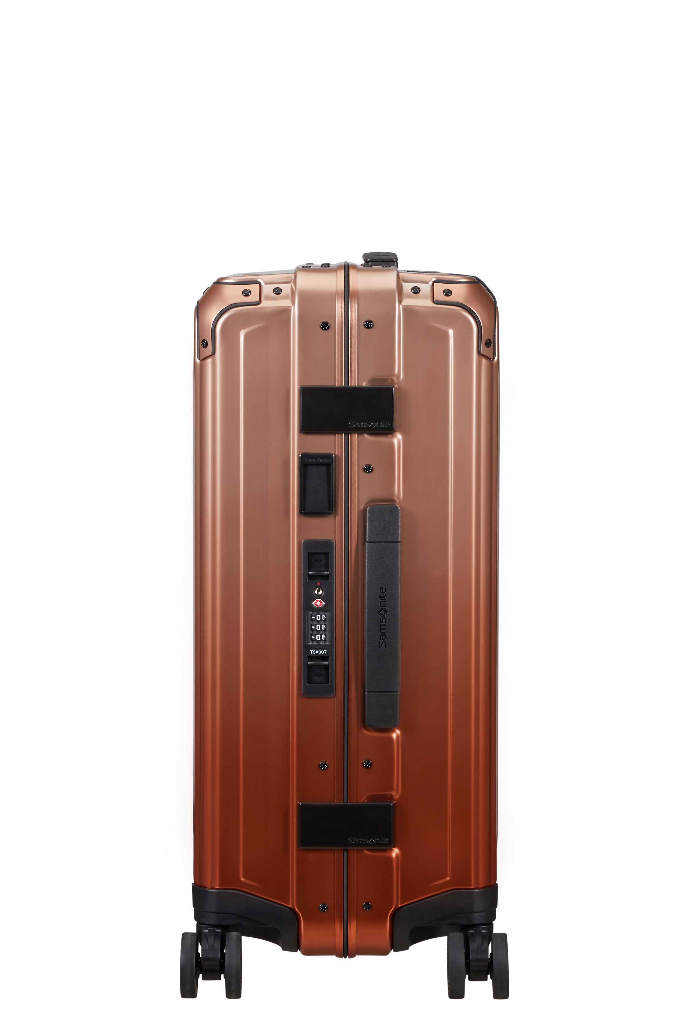 Samsonite - Lite Box ALU 55cm Small 4 Wheel Hard Suitcase - Gradient Copper