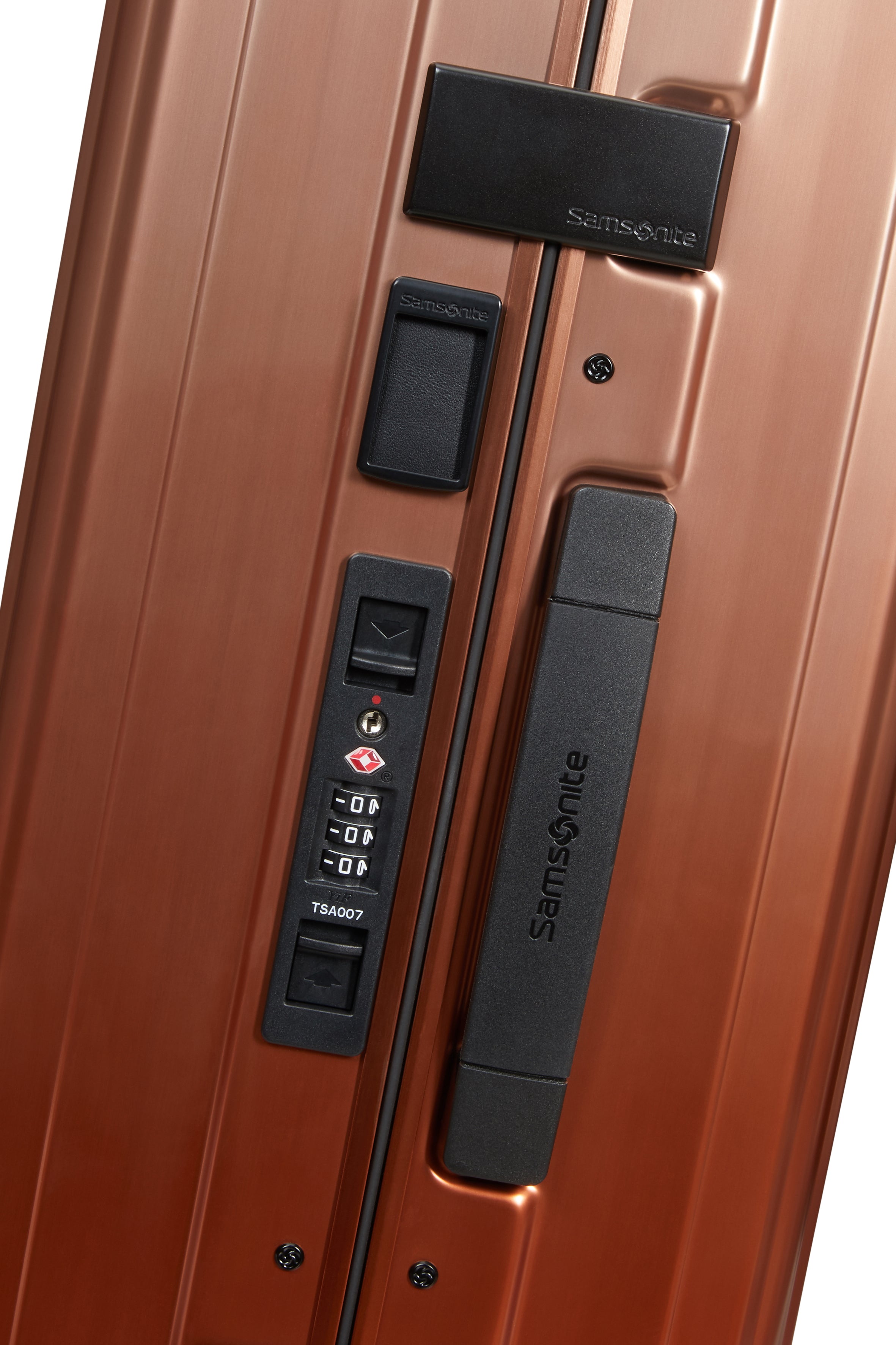 Samsonite - Lite Box ALU 55cm Small 4 Wheel Hard Suitcase - Gradient Copper