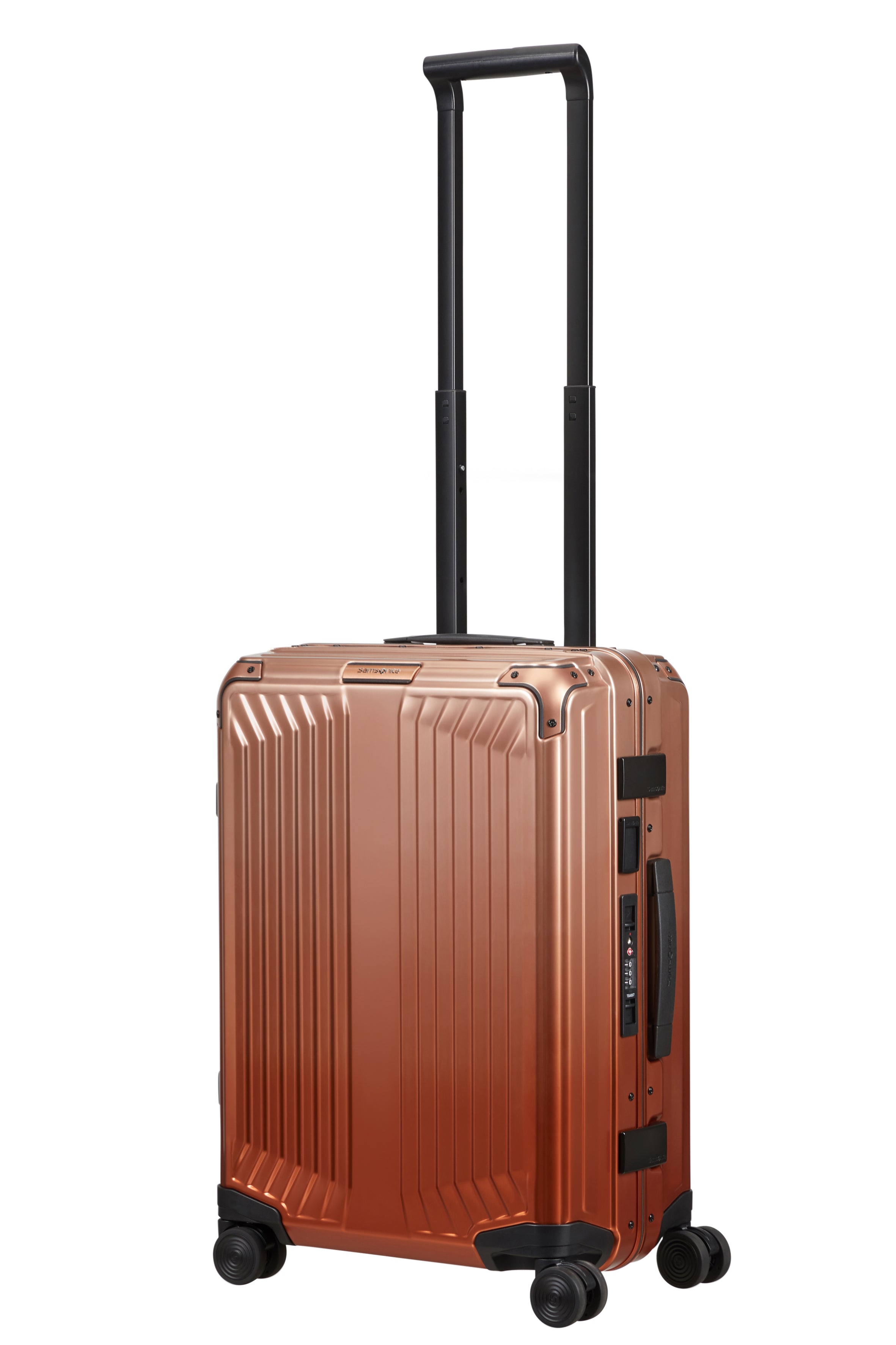 Samsonite - Lite Box ALU 55cm Small 4 Wheel Hard Suitcase - Gradient Copper