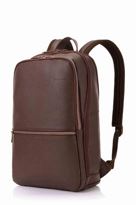 Samsonite - Classic Leather 14.1in Laptop Backpack - Chocolate - 0