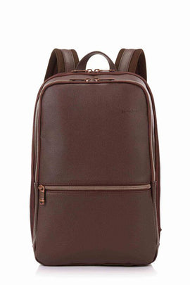 Samsonite - Classic Leather 14.1in Laptop Backpack - Chocolate