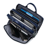 Samsonite Classic Leather 126039 Top Loader Briefcase - Navy