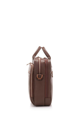 Samsonite - Classic Leather 15.6in Topload brifecase - Chocolate - 0