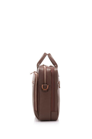 Samsonite - Classic Leather 15.6in Topload Brifecase - Chocolate