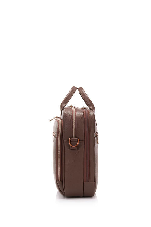 Samsonite - Classic Leather 15.6in Topload Brifecase - Chocolate