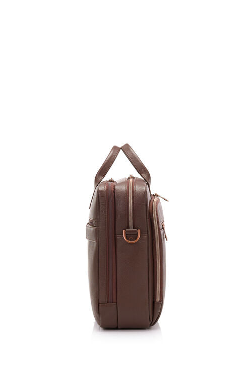 Samsonite - Classic Leather 15.6in Topload brifecase - Chocolate