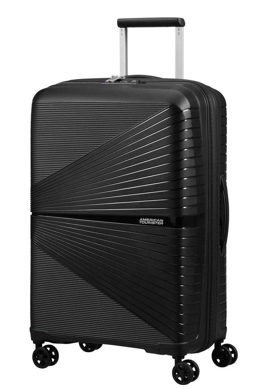 American Tourister - Airconic 68cm Medium 4 Wheel Hard Suitcase - Black — Product view (128187-0581)