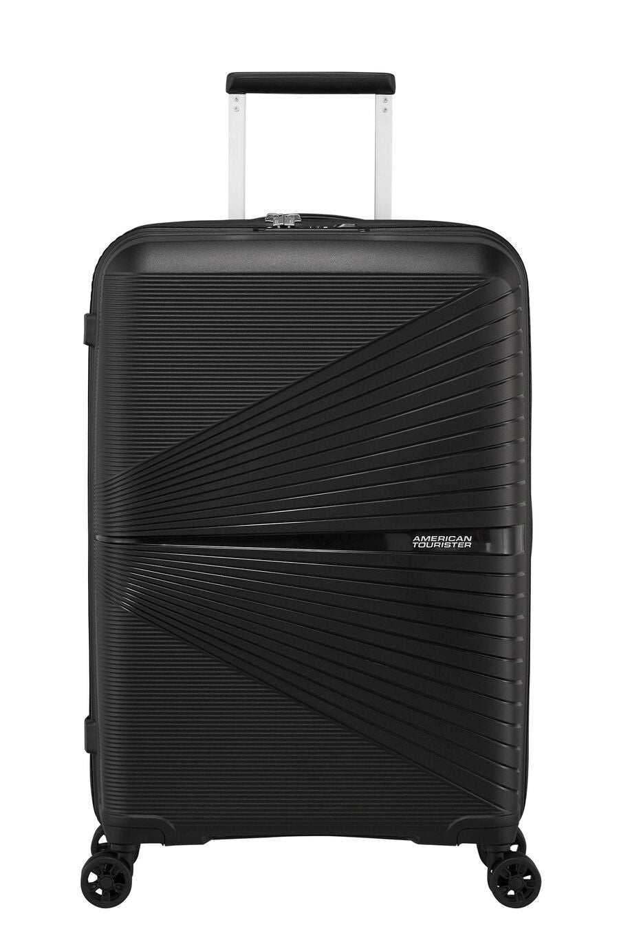 American Tourister - Airconic 68cm Medium 4 Wheel Hard Suitcase - Black — Product view (128187-0581)