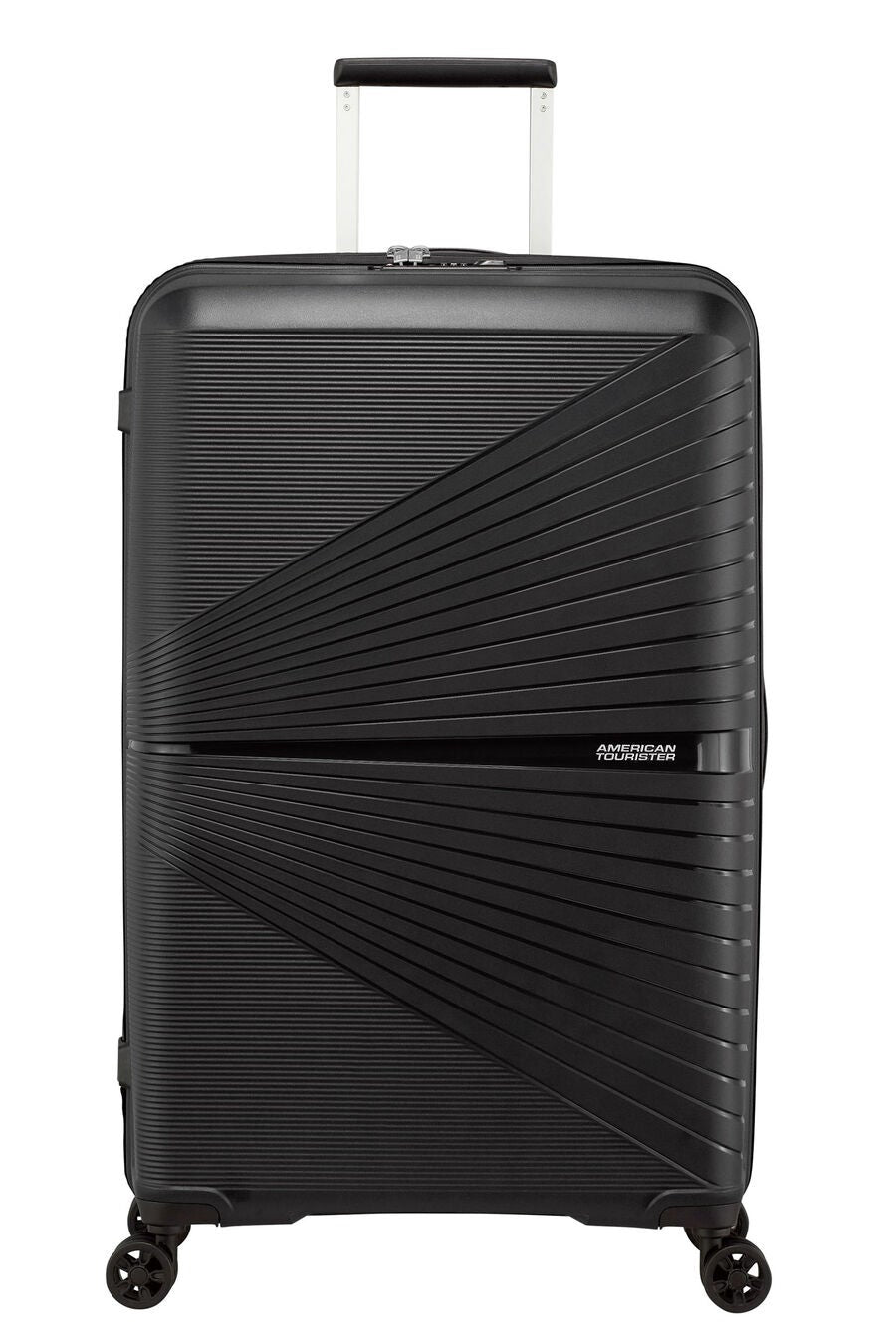 American Tourister - Airconic 77cm Large 4 Wheel Hard Suitcase - Black — Product view (128188-0581)