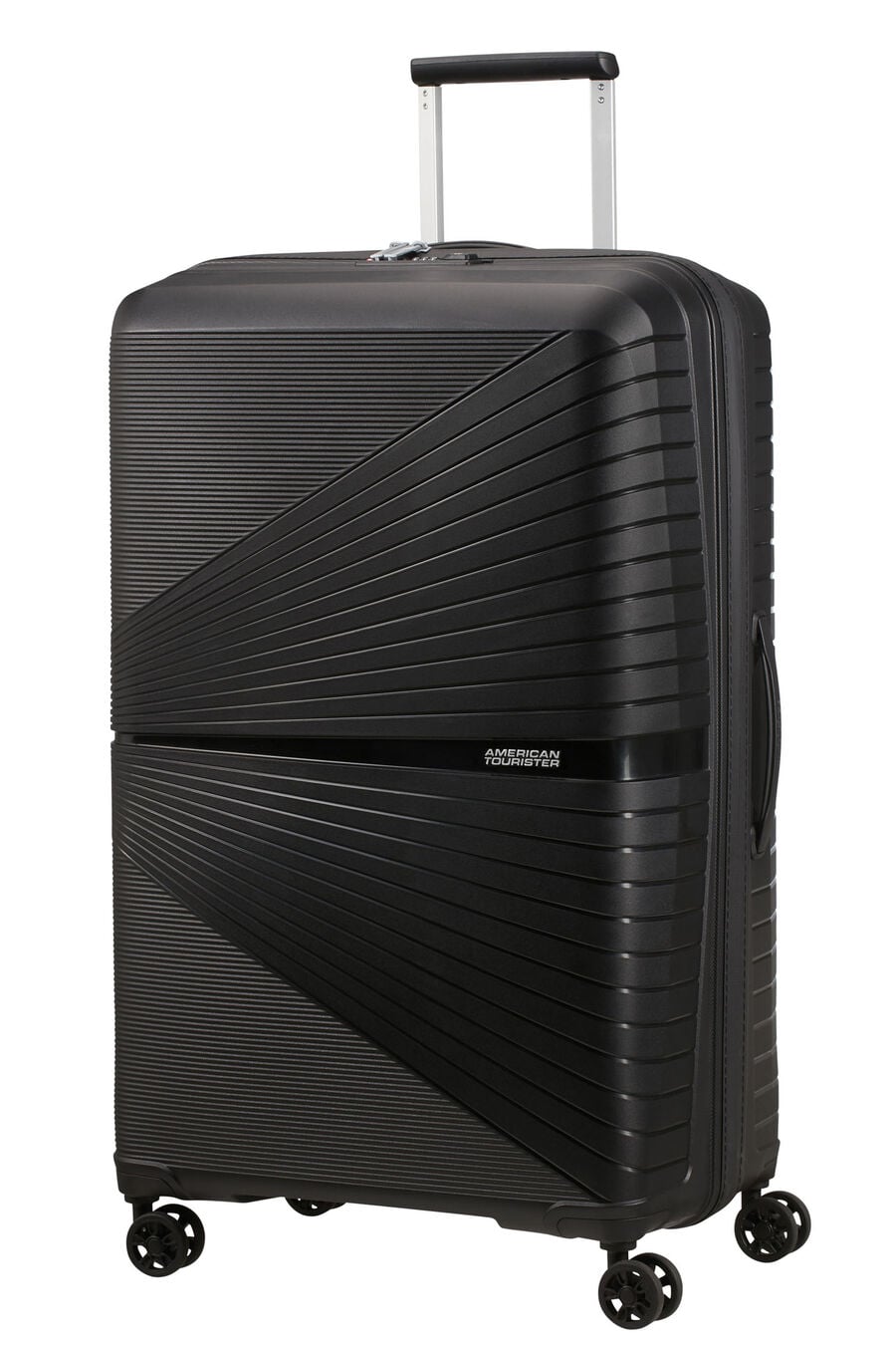 American Tourister - Airconic 77cm Large 4 Wheel Hard Suitcase - Black — Product view (128188-0581)