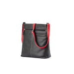 Franco Bonini - 1300 Large Front Tab Multi Pocket Side Bag- Black Multi