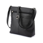 Franco Bonini - 1300 Large Front tab multi pocket side bag- Black