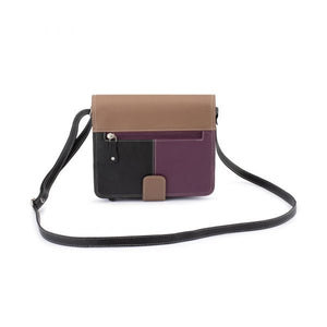 Franco Bonini - 1321 Leather Organised Handbag - Purple/Multi