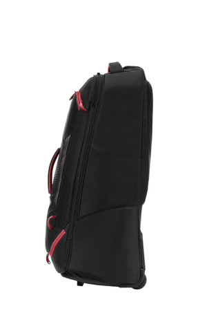 High Sierra - Composite V4 84cm Large RFID Wheeled Duffle With Backpack Straps - Black/Red