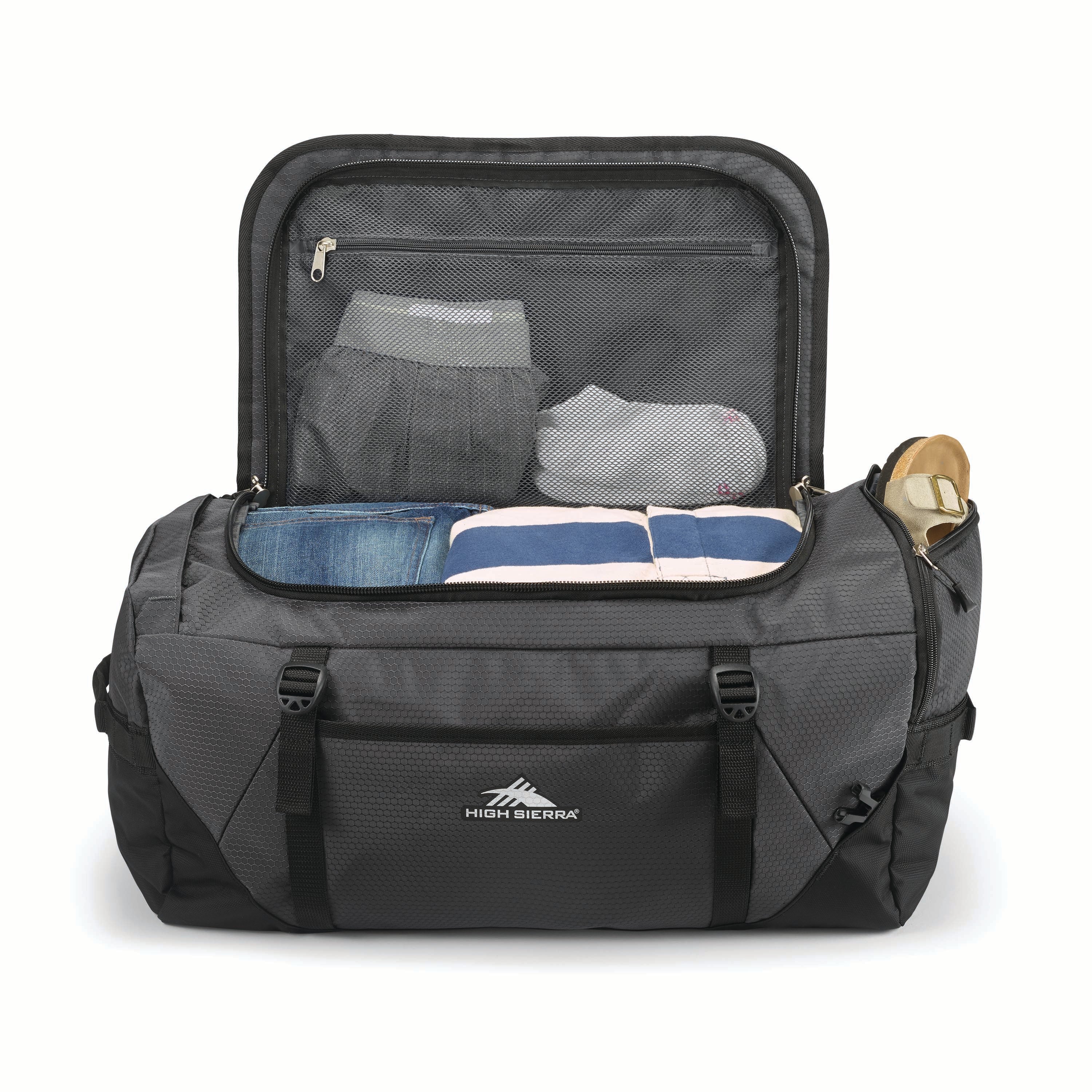High Sierra - Convertable Backpack-Duffle - Mercury-Black-7