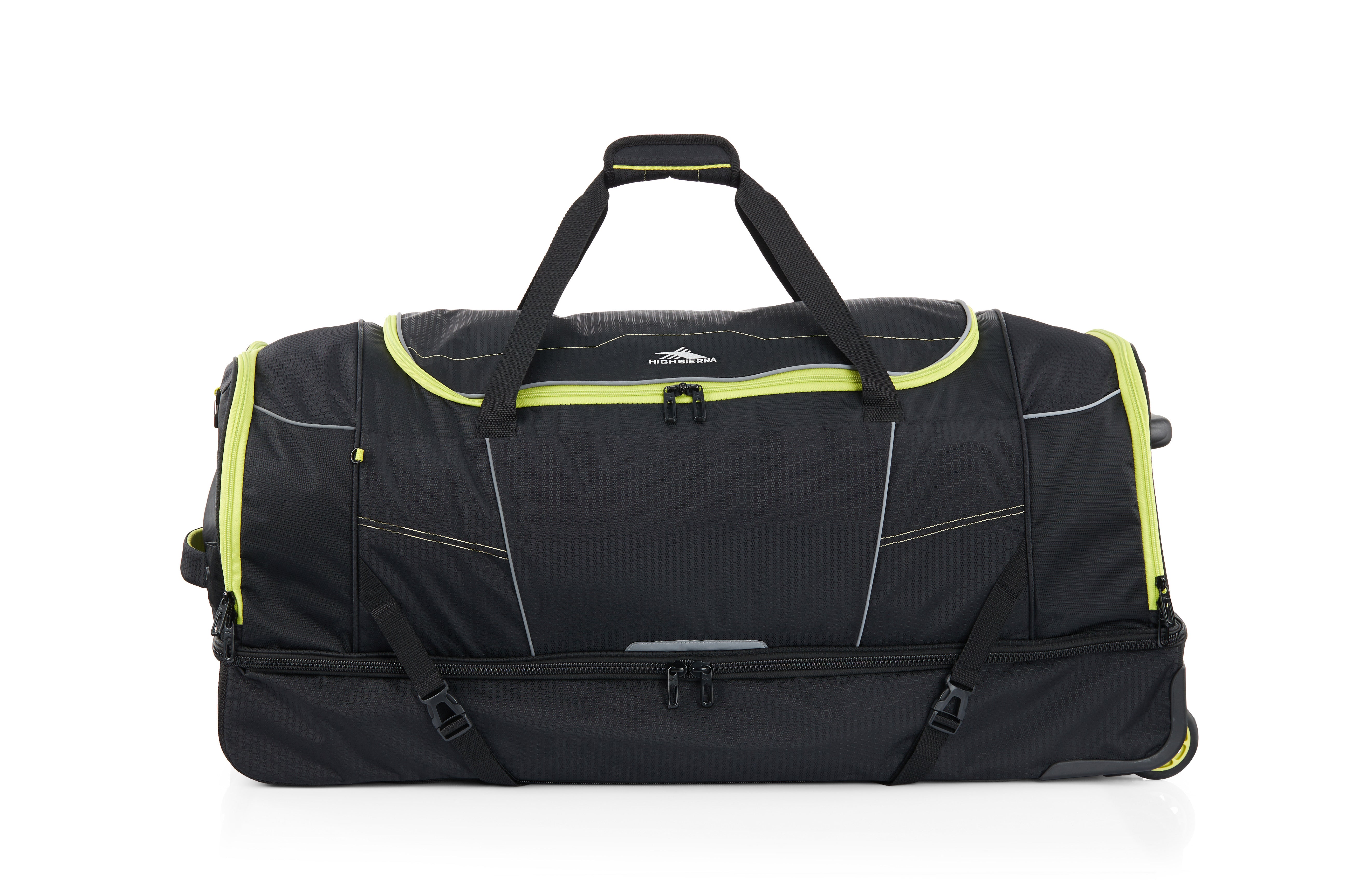 High Sierra Ultimate access 3.0 91cm wheeled duffle Black Lime Bags To Go