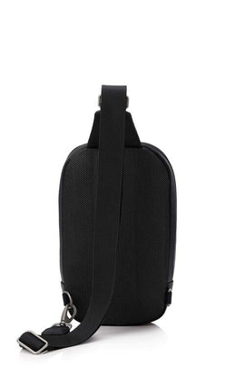 Samsonite - Classic leather Sling Bag - Black - 0