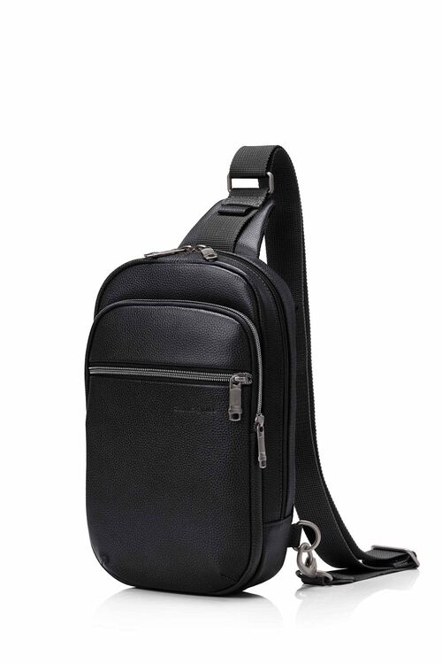 Samsonite - Classic leather Sling Bag - Black