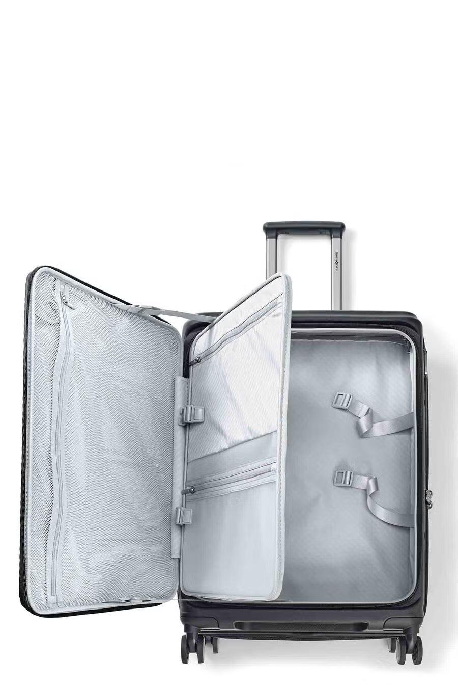 Samsonite - PARALUX 67cm expandable medium suitcase - Black