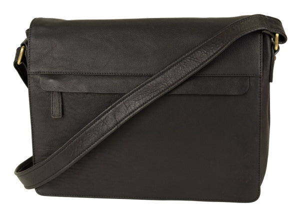 Franco Bonini - 16-0020 Leather computer satchel - Black-1