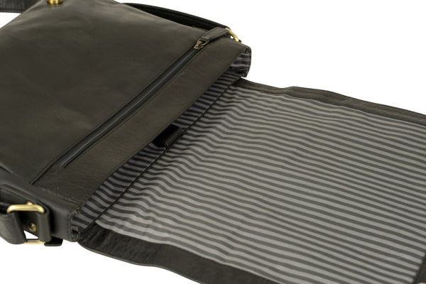 Franco Bonini - 16-0020 Leather computer satchel - Black-3