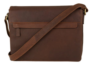 Franco Bonini 16-0020 Brown Leather PC Compatible Satchel