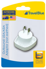 Travel Blue - Japan-USA-Canada-Taiwan-Thailand adaptor - White