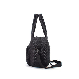 Tosca - MET982 Metro Quilted Split tote - Black